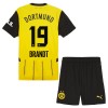 Virallinen Fanipaita + Shortsit Borussia Dortmund Brandt 19 Kotipelipaita 2024-25 - Lasten